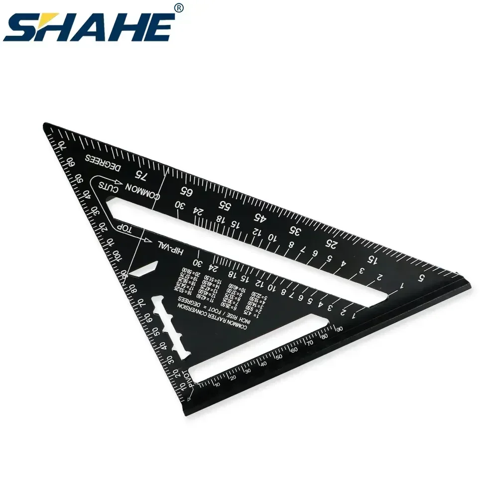 

7 Inch Triangle Carpenter Square Aluminum Alloy For Woodworking And Carpentry Triangle Ruler Layout Measuring Tool