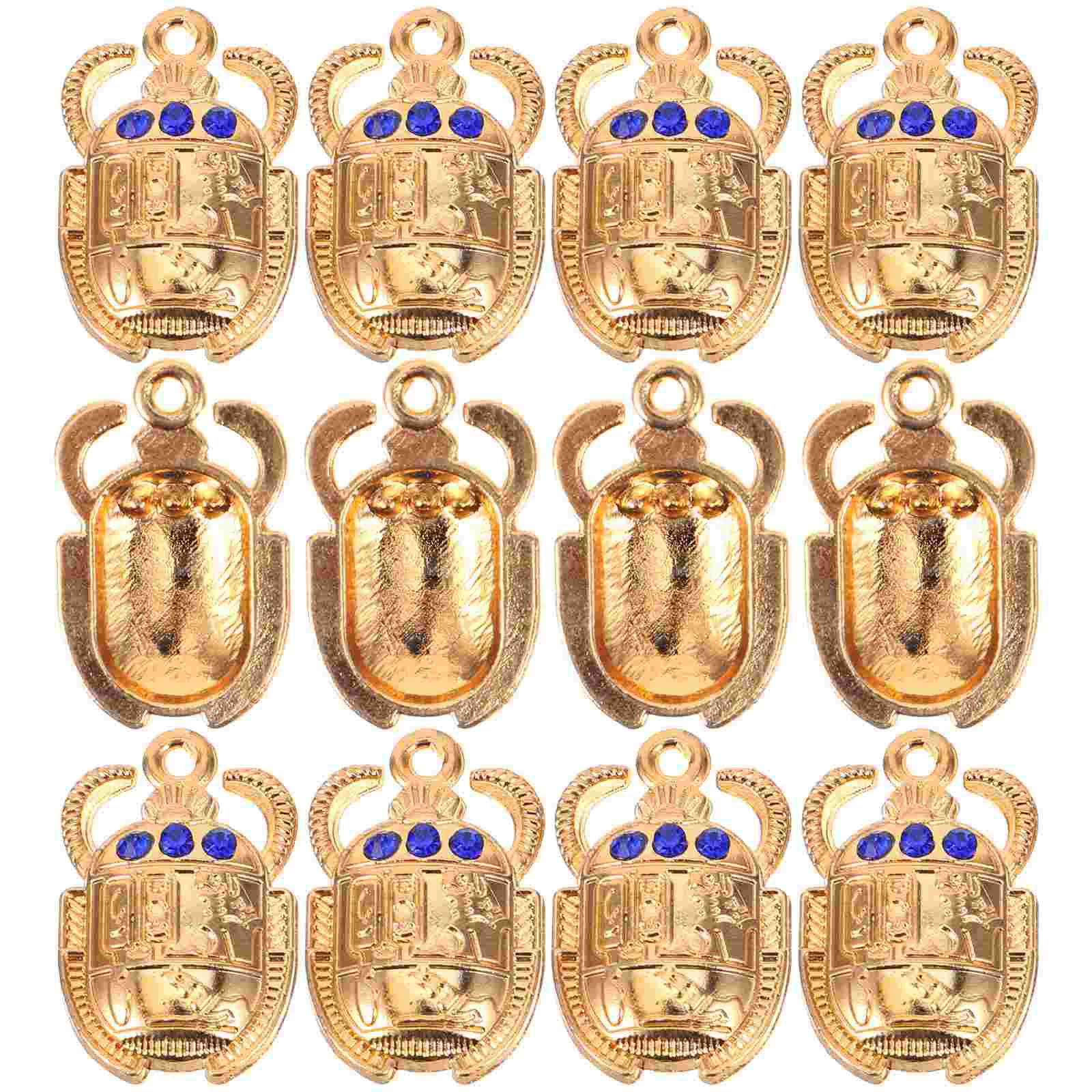 20 ชิ้น Scarab จี้จํานวนมาก Charms ด้วงสําหรับสร้อยคอ DIY คริสตัลเครื่องประดับทํา