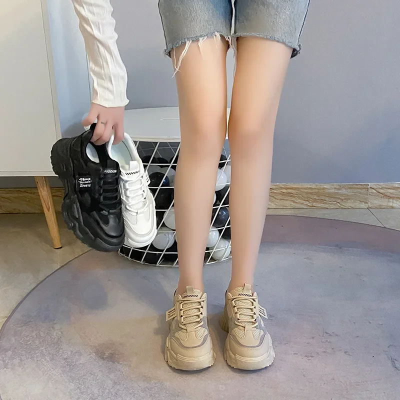 Womens Shoes New Fashion Trend Breathable Mesh Sneakers Women Comfortable Soft Bottom Casual Platform Shoes Zapatos Mujer