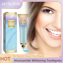 Niacinamide Whitening Toothpaste Stain Removal Sensitive Teeth Strengthening Dazzling White Fresh Breath Mint Flavor Oral Care