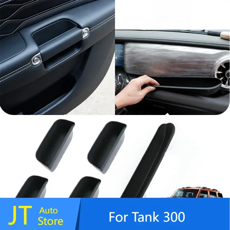 

For WEY GWM Tank 300 Car Door Armrest Storage Box Central Console Copilot Organize Garnish Cover Accessories 2021 2022 2023