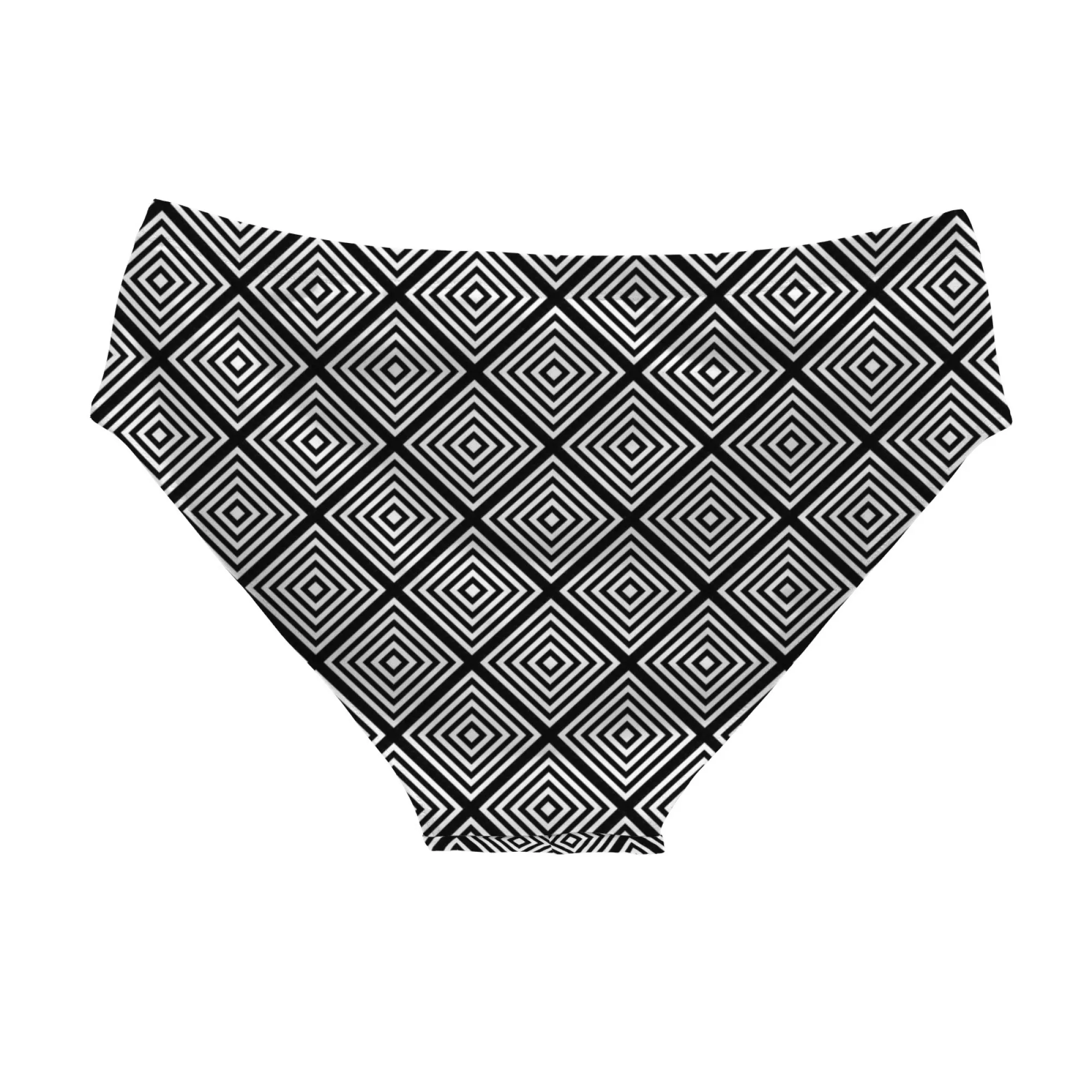 Rhombus Geometric Swim Trunks Breathable Non-slip Quick-drying Men's Triangle Trunks Water Sports Surfing Fitness Novel Swimwear