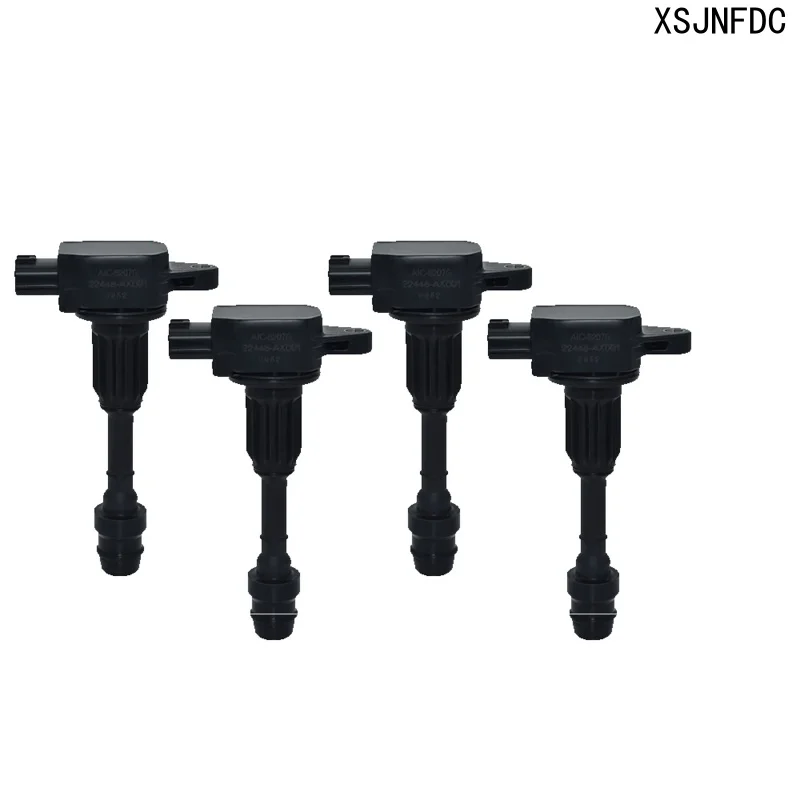 1/4PCS Ignition Coil 22448-AX001 For 2003-10 Nissan March Micra K12 Note E11 1.4L TIida Sunny Almera