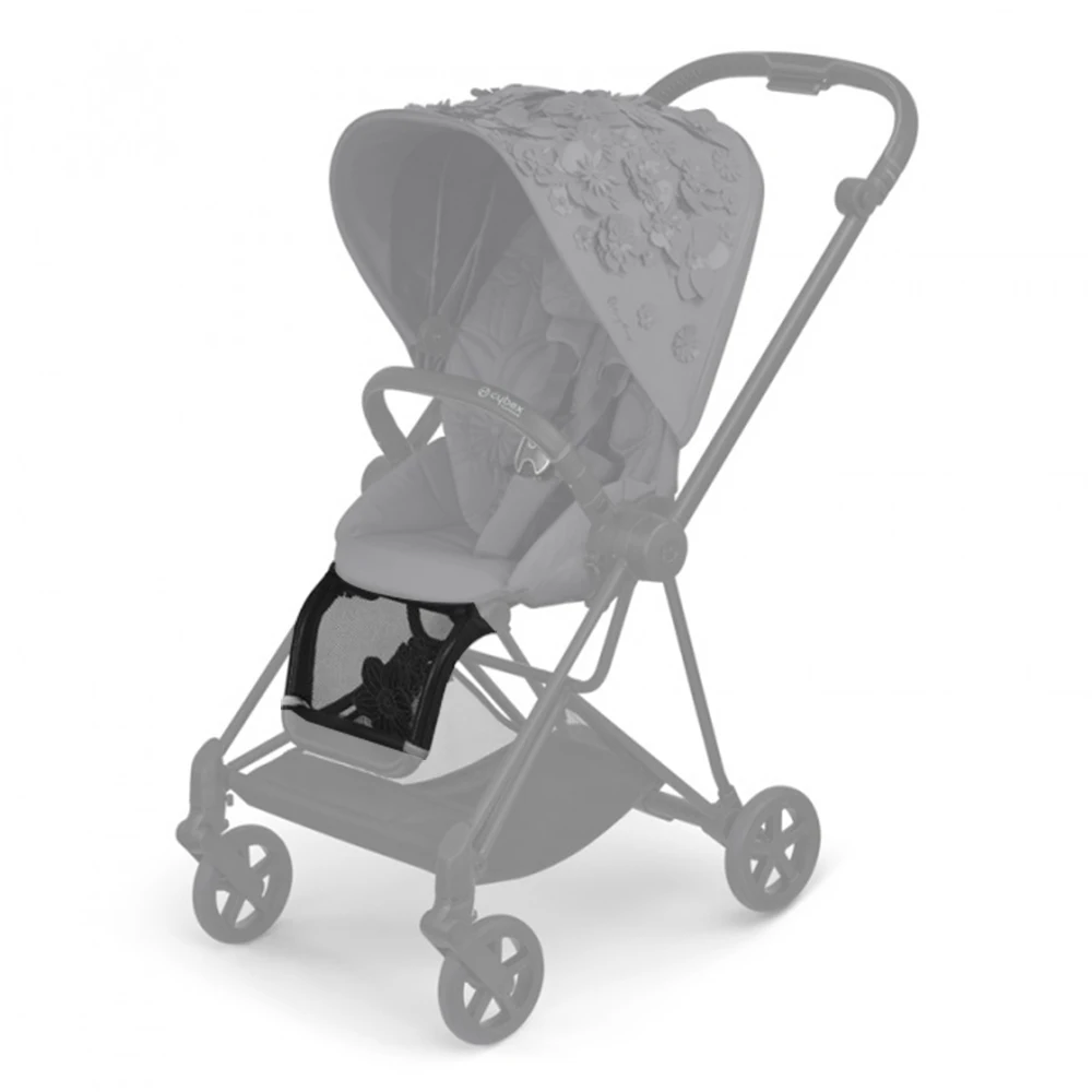 Baby Footrest For Cybex mios Buggy Foot Mesh Support Plate Simply Flowers Style Dark Gray Color DIY Baby Replace Accessories