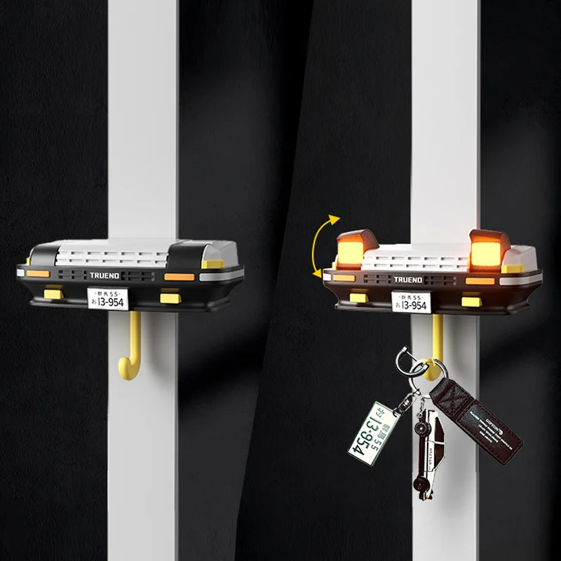 AE86 Car Decoration Key Storage Rack Creative Car Headlight Key Hook Drift AE86 Car Keyring Ornaments And Accessories Key Chain