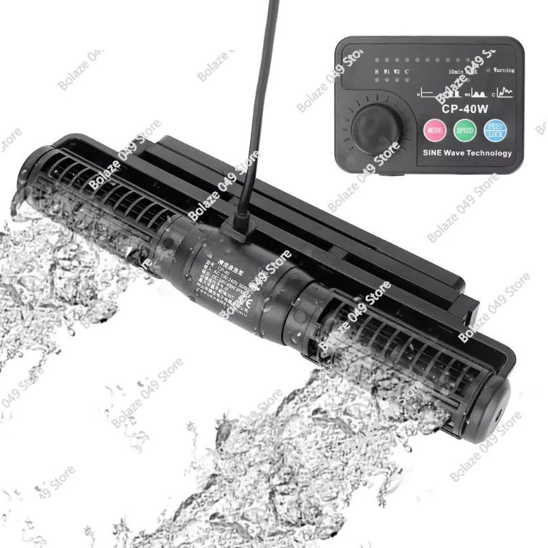DC24V Cross Flow Wave Generator Pump Silent Circulation Aquarium Wave Generator 360 Degree Circulation Fish Tank Supplies
