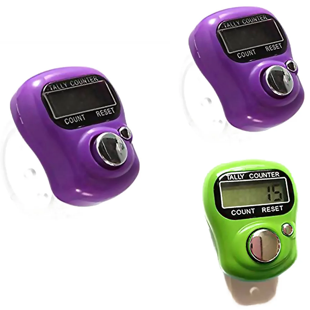 

5-Digit Tally Counter Crochets Golf Stroke Handheld Clicker Resettable Reusable Mechanical Number Tracker Home