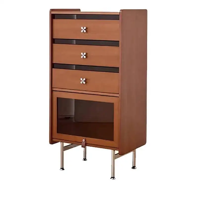 خزانة زجاجية فاخرة لتخزين النبيذ خزانة خزانة حديثة إسكندنافية عتيقة أثاث غرفة المعيشة Woonkamer Kasten #5