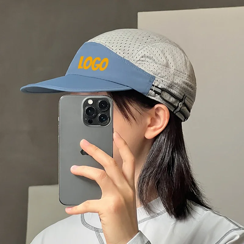 

Custom Logo Japanese Quick-drying Cap Functional Mesh Cap Men's and Women's Outdoor Breathable Drawstring Elastic Baseball Cap
