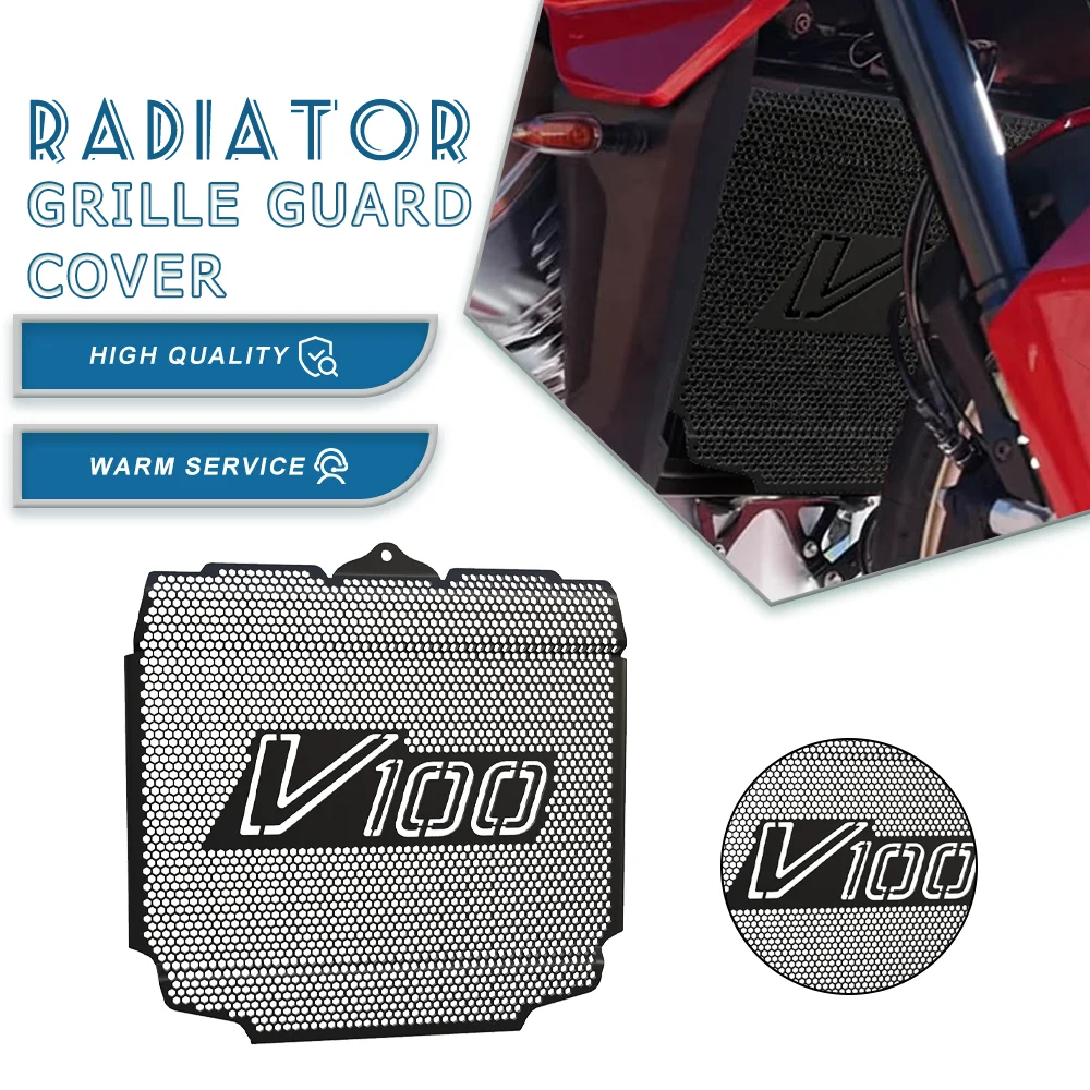 

Motocycle Radiator Guard Engine Cooler Grille Cover Protection Motocycle Accessories For Moto Guzzi V100 Mandello S 2023 2024