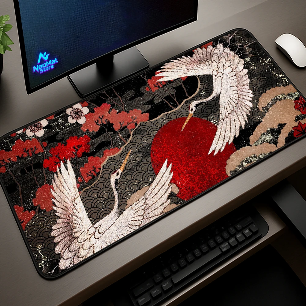 

Red Chinese Mousepad Japan Cherry Blossom Mouse Pad Xxl Wave Keyboard Desk Mat 1200 Mause Pad 500x1000 Pc Carpet 1200x550