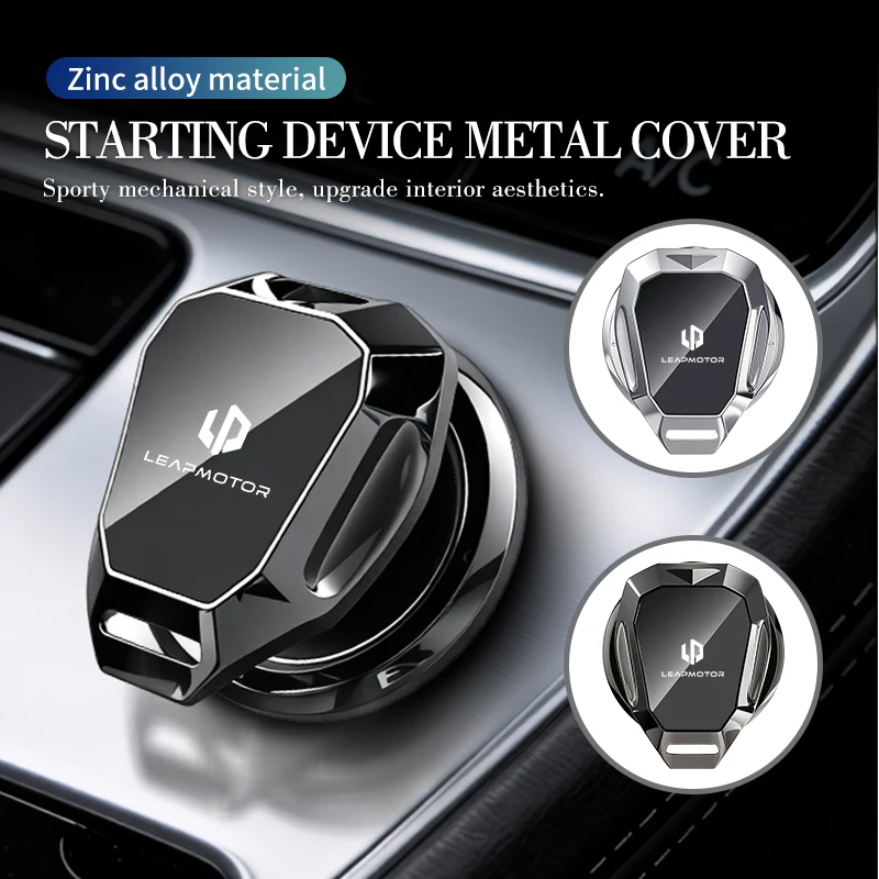 Car Engine Ignition One-Click Start Stop Button Keyless Push Switch For Leapmotor C11 2021 2022 2023 2023 T03 S01 C11 Reev