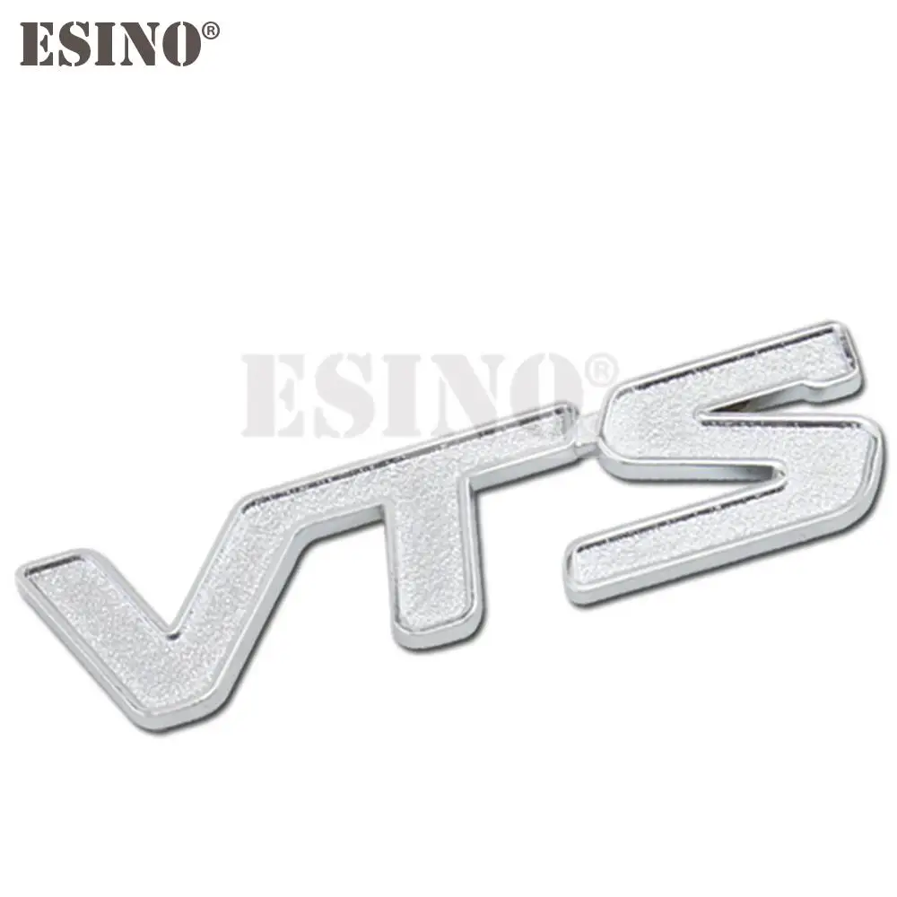 New Car Styling 3D Metal Chrome Zinc Alloy Emblem Badge Sticker Decal Fender Emblem Auto Accessory for VTS C2 C4 C5 C-Qurate