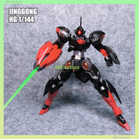 JINGGONG HG 1/144 Assembly Model Kit Michaelis Black Ver Action Figures Robot Figurine Plastic Model Hobby Doll Statue Toy Gifts