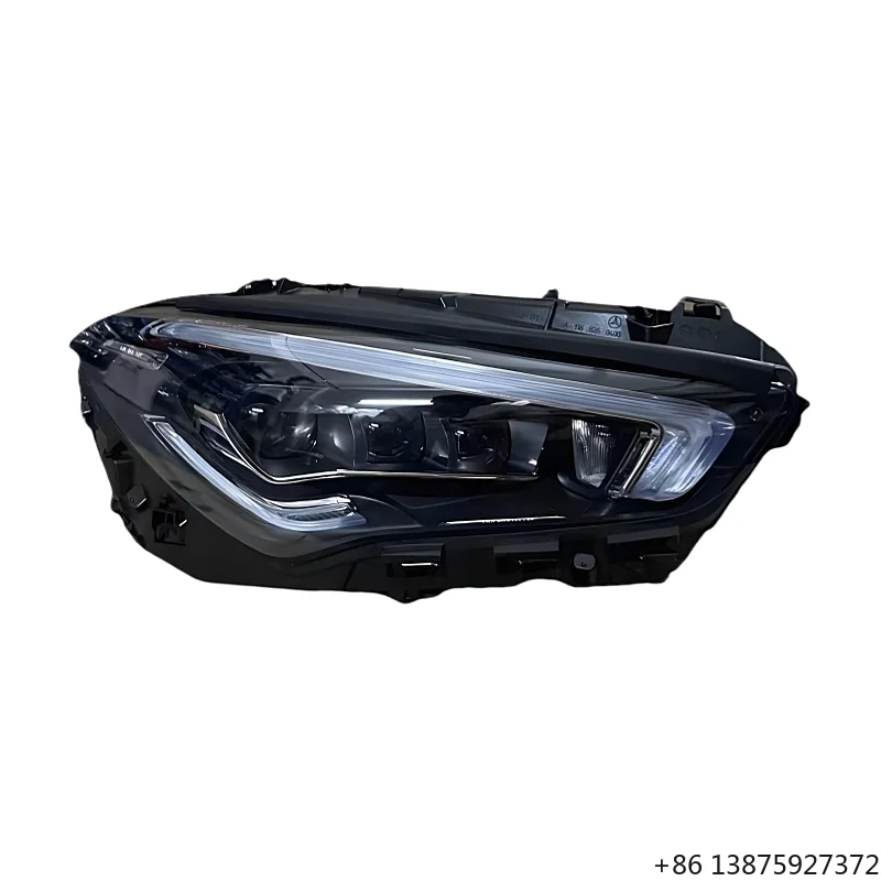 For  CLA W118 High-end LED Geometric Headlight Compatible with Car Light Accessories 6000k Color
