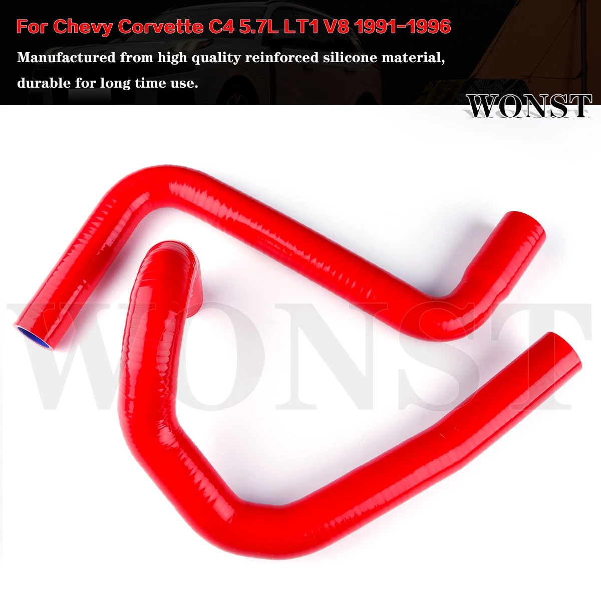 

Silicone Radiator Hose Kit For Chevy Corvette C4 5.7L LT1 V8 1991-1996