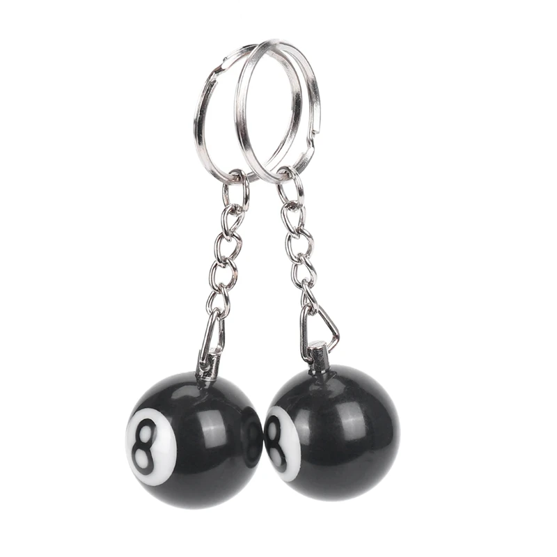 10X Billiard Ball Key Chain Key Ring Happy No. 8