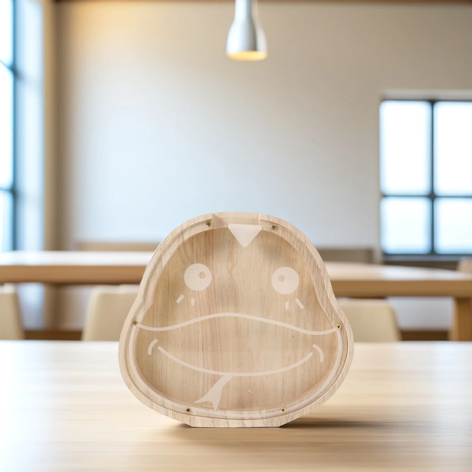 صندوق نقود إبداعي على شكل تنين على شكل حيوان كرتوني خشبي للأطفال، ديكور منزلي، حامل عملات معدنية على شكل حيوان، صندوق توفير المال