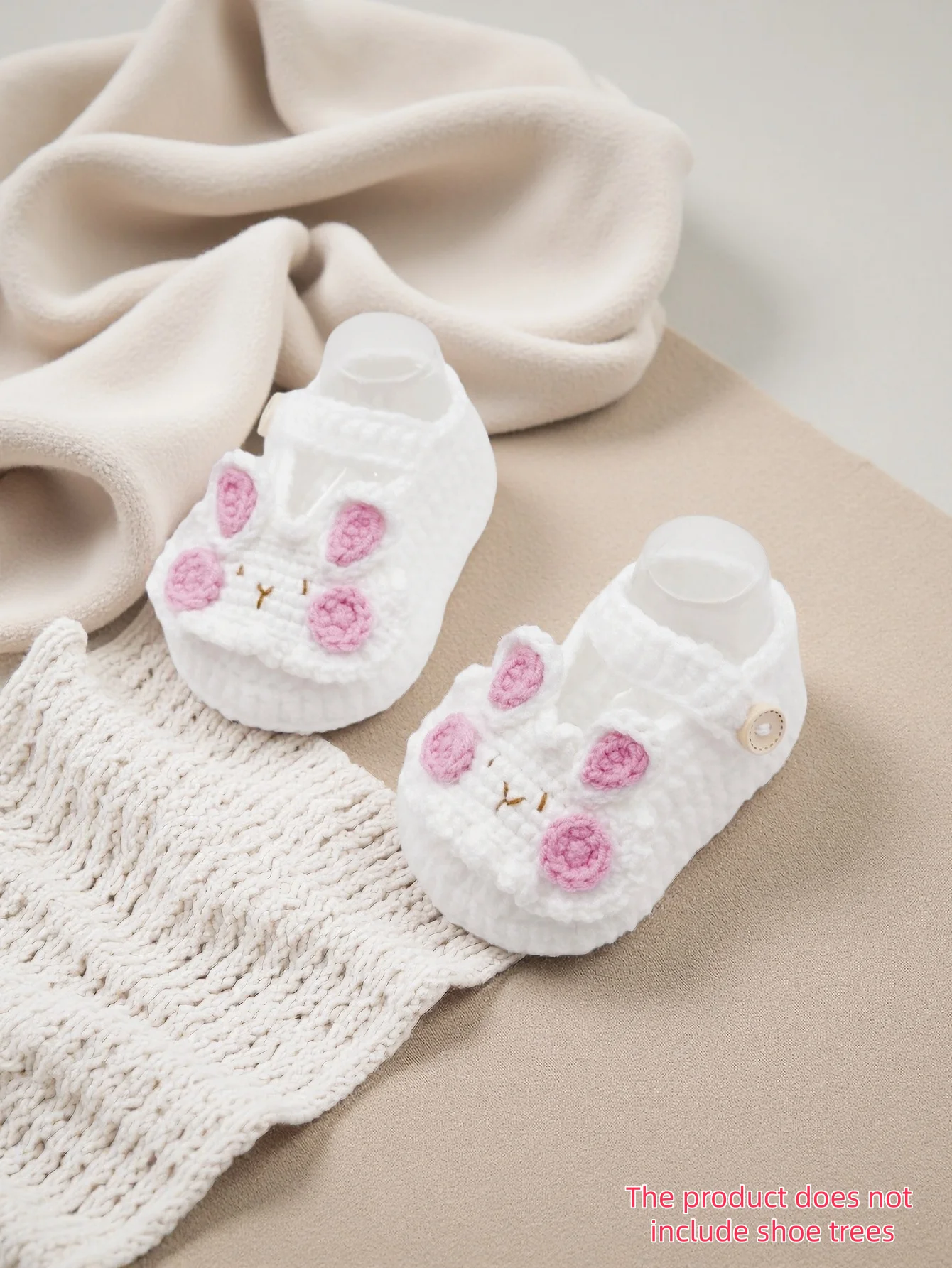 

1 пара уютных комфортных детских пинетков ручной работы, мягкие вязаные тапочки, домашняя обувь для младенцев