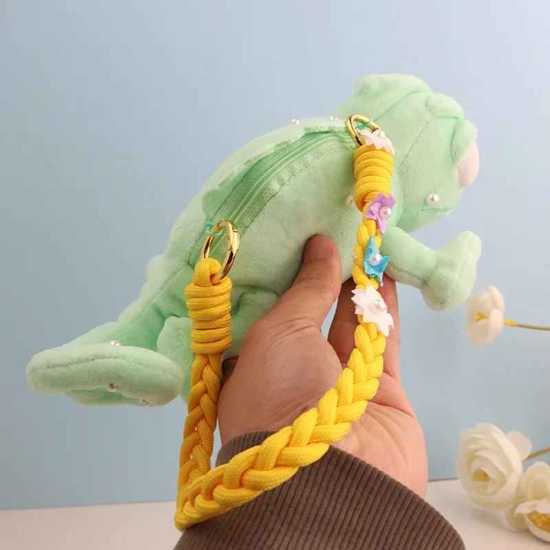 ديزني أنيمي باسكال رابونزيل الحرباء ألعاب من القطيفة لطيف الكرتون حمل حقيبة لينة محشوة الحيوانات بلوشي دمية عيد ميلاد الفتيات هدية