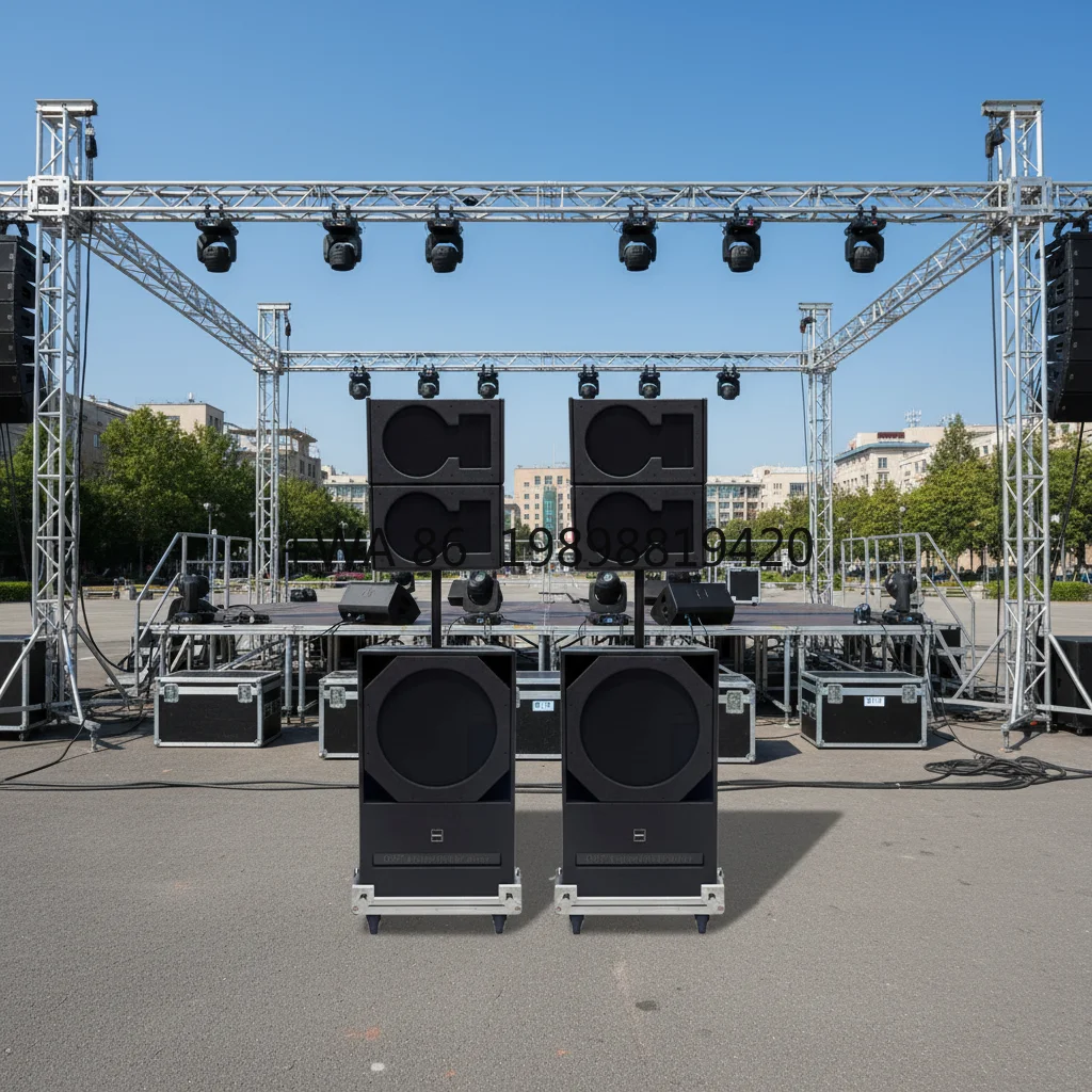 Indoor/Outdoor Concert & Live Performance 4800W 40Hz-18kHz Full Waterproof Active Linear Array Speaker