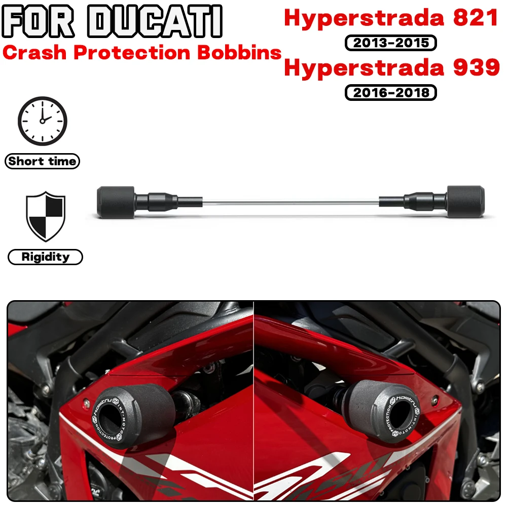 

For DUCATI Hyperstrada 821 939 2013 2014-2018 Motorcycle Frame Crash Protection Sliders Falling Protector Engine Protect Kit