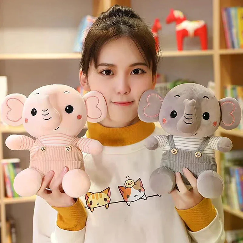 Affascinante peluche elefante; Bambola da lancio per bambini; Animale di peluche morbido; Pezzo decorativo perfetto per la casa; Eccellente regalo per i bambini