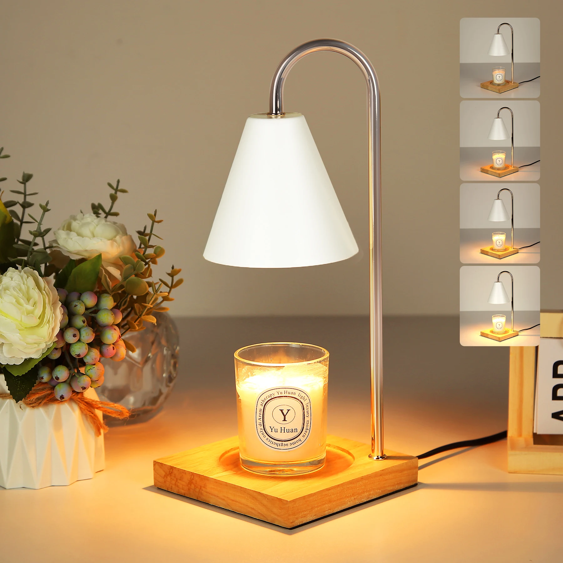 

LED Candle Warmer Lamps Dimming Led Table Light Aromatherapy Table Lamps Timed Bedside Lamp for Bedroom Home Decor Desk Lighting