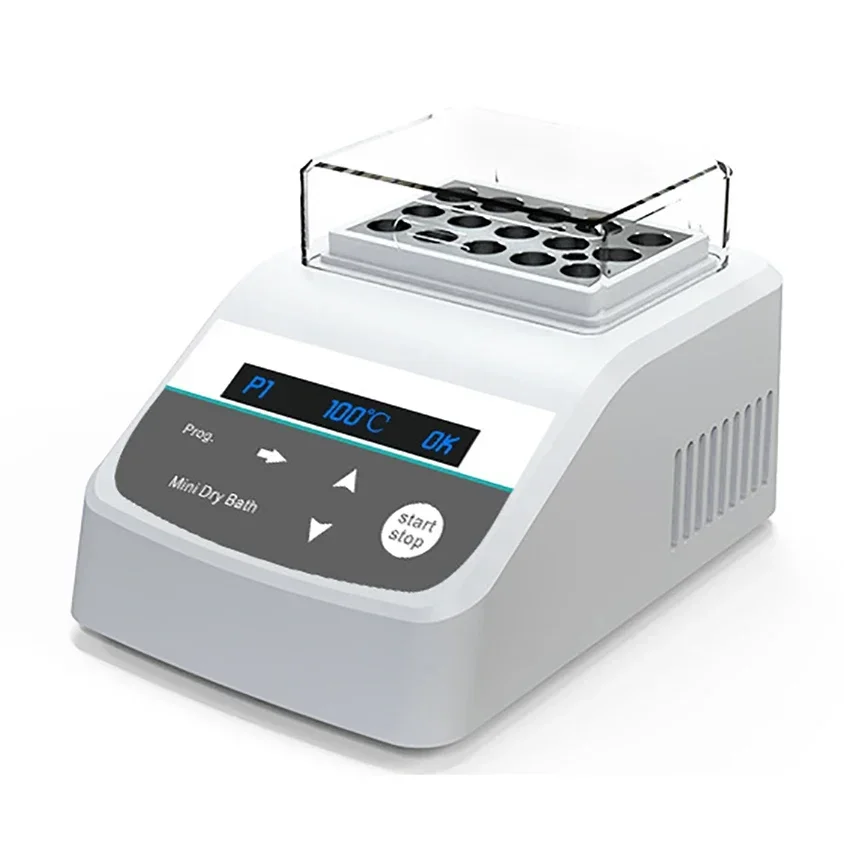 

Mini Dry Bath Lab Equipment Digital Display Portable Thermostatic Dry Bath Incubator with Heating Block 0.2/0.5/1.5/2/15/50ml