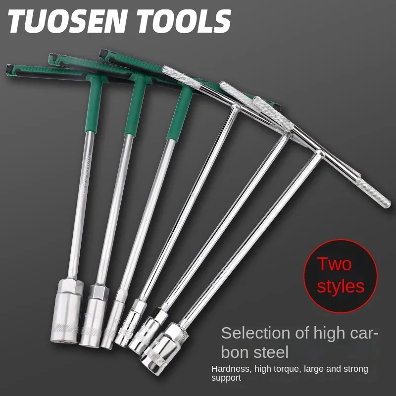 الأبيض T-شكل وجع 15 مللي متر إلى 19 مللي متر مفتاح بانة دليل توفير العمالة سداسية عرافة T نوع مفتاح بانة لصيانة السيارات