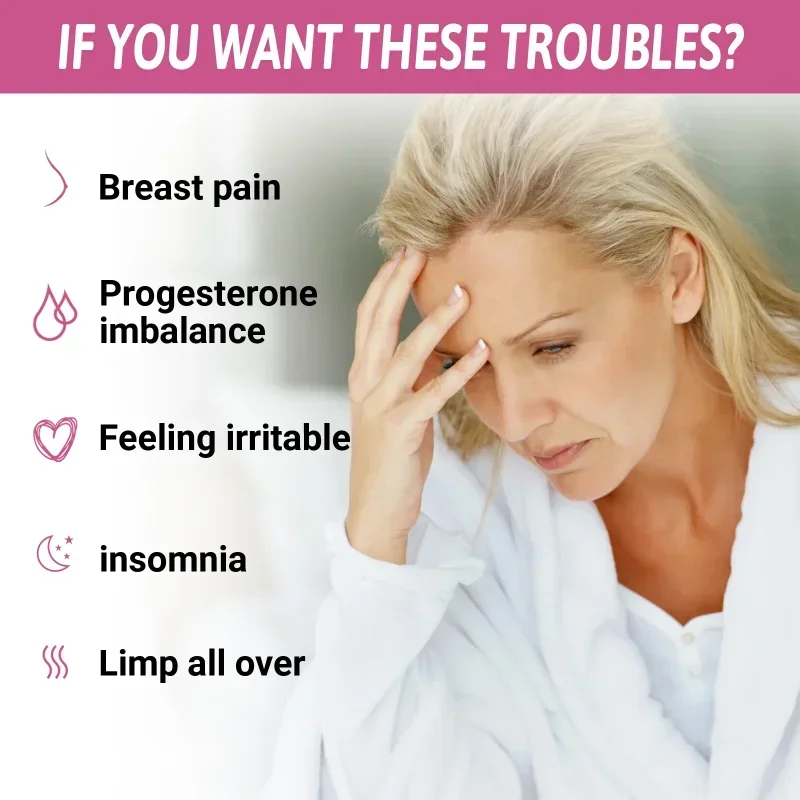 Menopause Treat Progesterone Cream balance women middle-aged Fatigue Relief Emotional regulates Fight Stress Anxiety Health Care