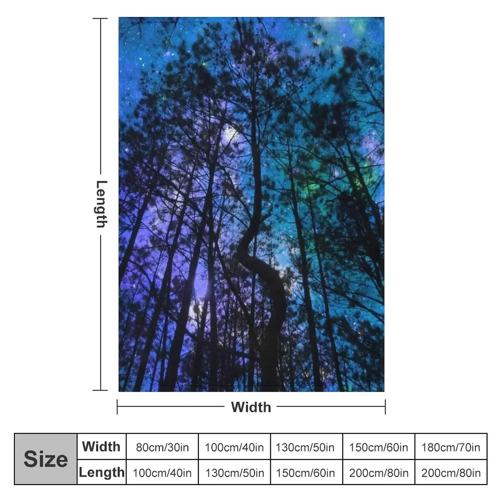 Teal Blue Purple Twisted Forest Throw Blanket Winter beds valentine gift ideas Weighted Luxury Designer sofa bed Sofa Blankets