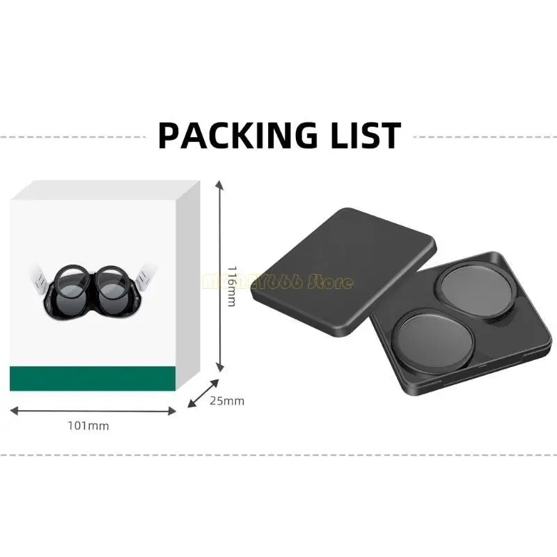 F62C Miopia Gelas Lensa Transparan Sisipkan bingkai magnetik untuk headset PICO 4