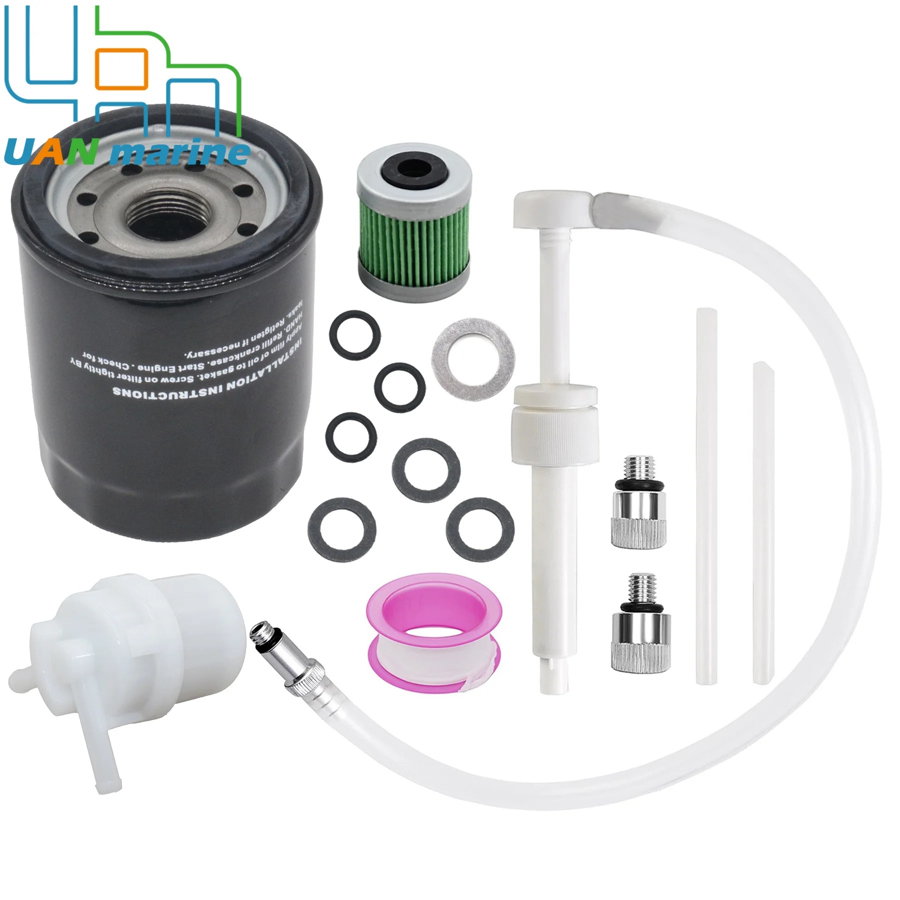 Fits for Honda BF75D BF90D Outboard Motor Change Service Kit Oil Filter 15400-ZJI-004 Fuel Filter 16911-ZY3-000 16910-ZY9-004