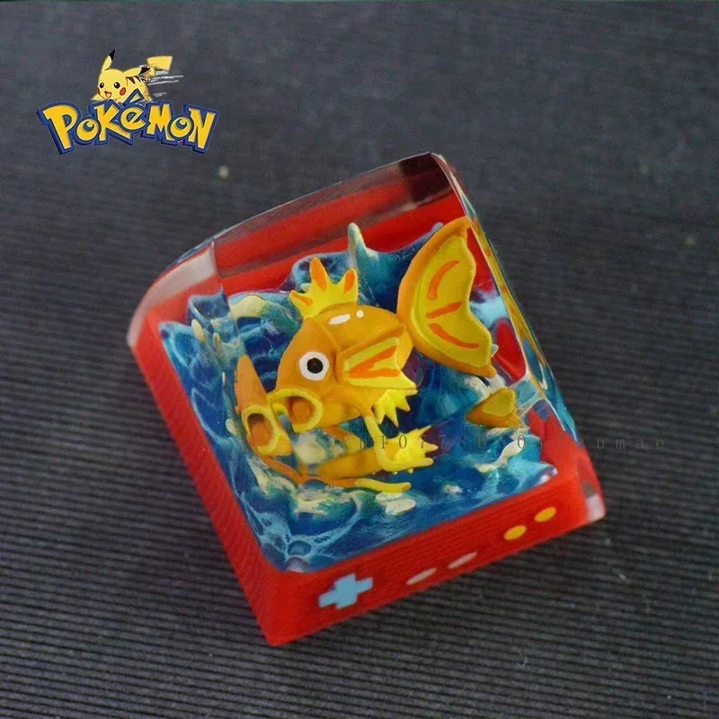 Pokemon Anime Premium Resin Keycaps Magikarp Micro Landscape Handmade Customized Personalized Gifts Mechanical Keyboard Keycaps