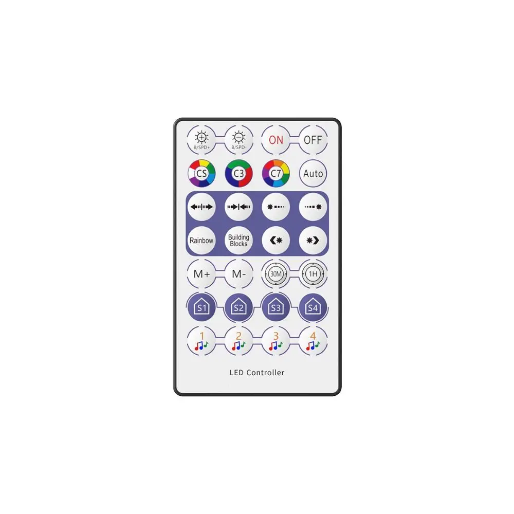Pilot do muzyki Led 5V adresowalny jest dostarczany z kontrolerem aplikacji Bluetooth pickup MIC Mini regulator światło RGB jasności