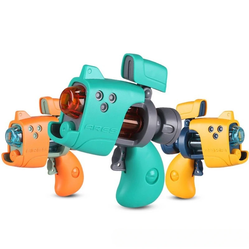 Mini pistola de juguete eléctrica con luz y sonido, pistola de octava Multicolor, juguete pequeño para bebés de 0 a 3 años, juguete para niños sin Control remoto
