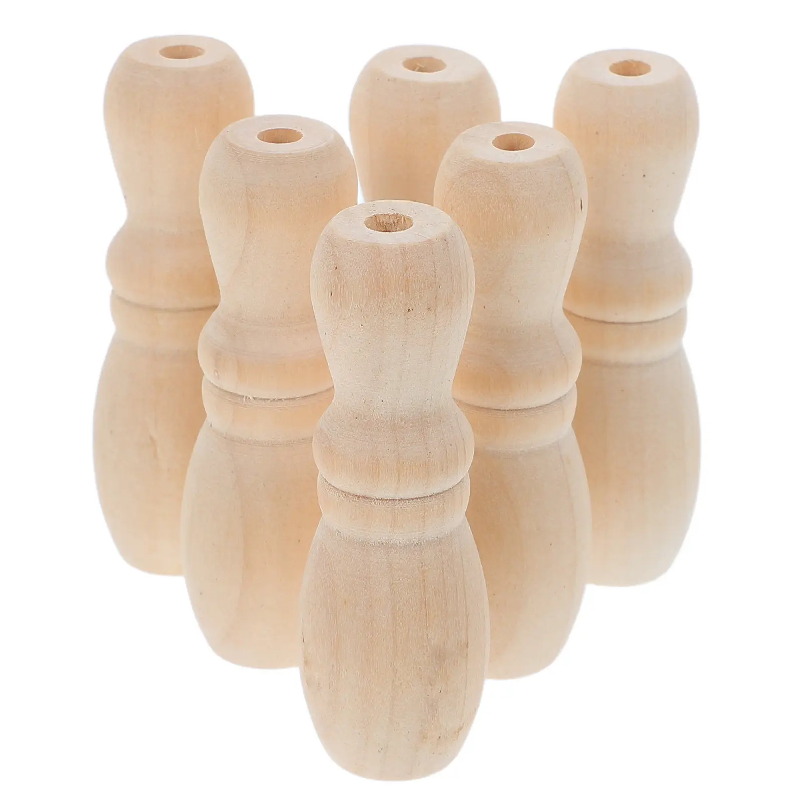 6 Pcs Hanging Tassels for Window Blinds Curtain Wooden Pulls Cord Knobs Curtains
