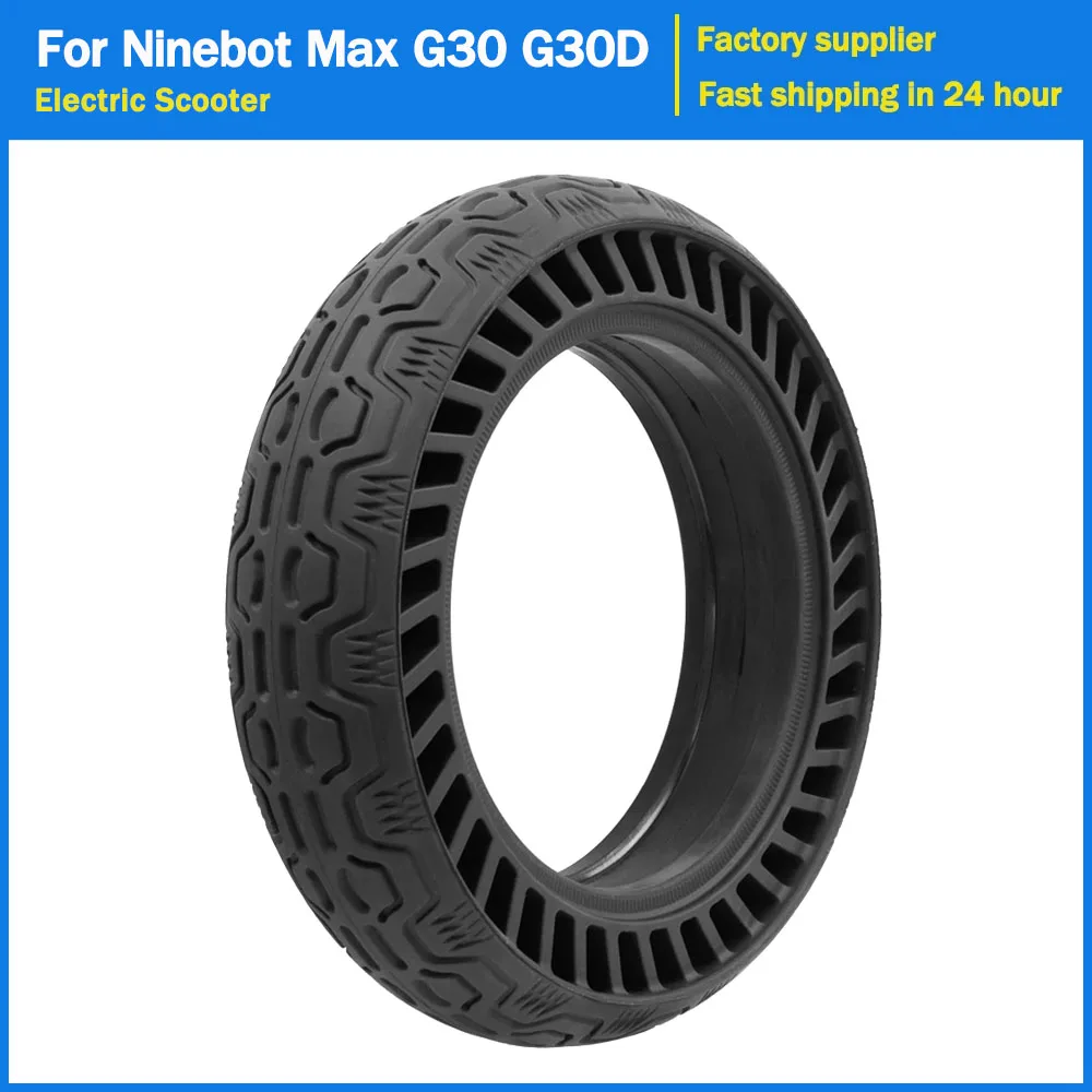 

10 Inch 60/70-6.5 Solid Tyre for Segway Ninebot Max G30 G30D Electric Scooter 10x2.50 Anti-slip Rubber Tires KickScooter Parts