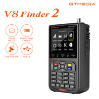 Gtmedia V8 Finder 2 Satellite Finder DVB-S/S2/S2X HD 1080P H.264 VS ST-5150 Satellite Signal Finder 7.4V 4000mAh In Stock