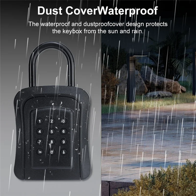 ABGI-Key セーフボックス TT ロックボックス インテリジェント Bluetooth モバイルアプリパスワードロック解除亜鉛合金防水ホームステイ秘密南京錠