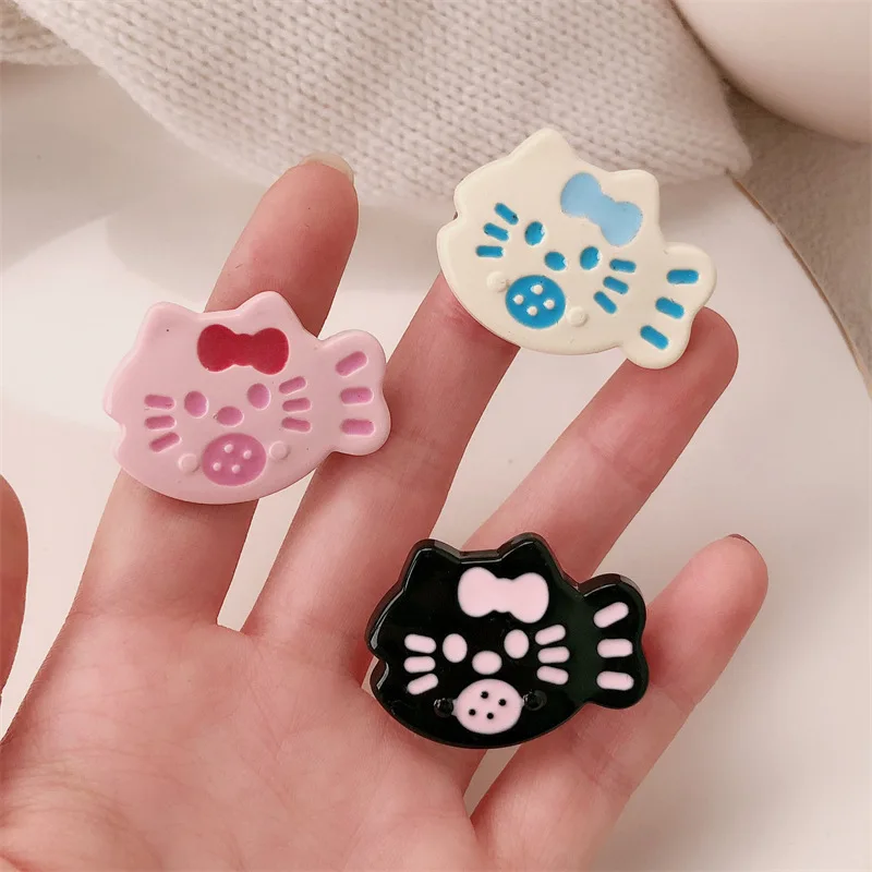 

2pcs Cartoon Sweet Bow Broken Hair Bangs Clip Cute Fish Kitten Hairpin Headwear Girls Kids Hair Accessories