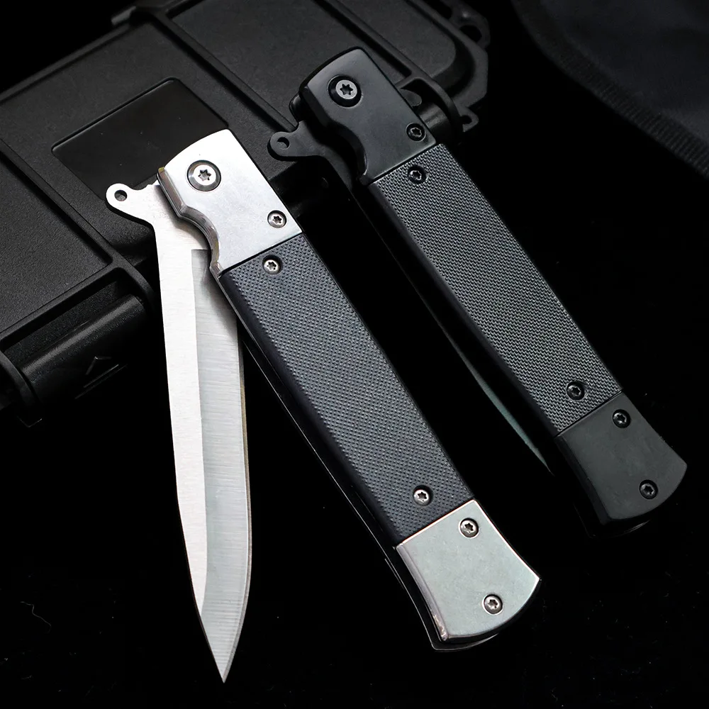 Folding Pocket Knife G10 Handle Flipper EDC Utility Tool Sharp Blade For Outdoor Camping Hiking Survival Daily Use