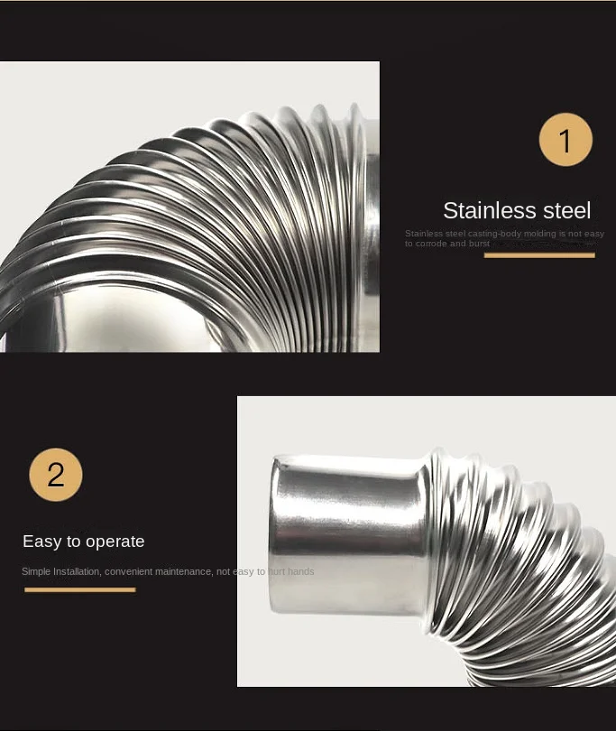 90ยฐ โ
130-200mm Smoke Pipe Thread Elbow,0.5mm 304 Stainless Stee Aluminum Flexible Tube Connector Pump/Stove Exhaust Duct Fitting