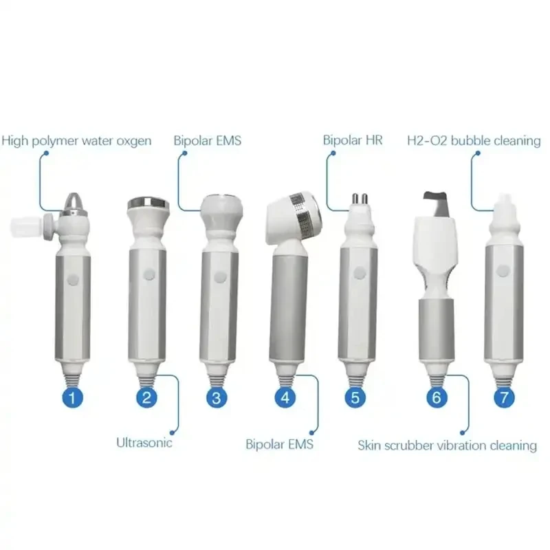 7 In 1 Hydra Dermabrasion Facial Beauty Equipment Blackhead Removal Hydrogen Oxygen Bubbles Peel Skin Cleansing Machine