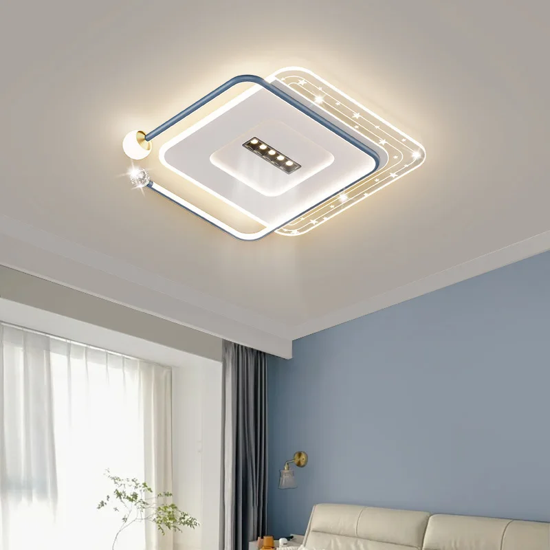 Living Room Light New Bedroom LED Ceiling Light Hall High-end Modern Whole House Indoor Combination Remote Control Lighting