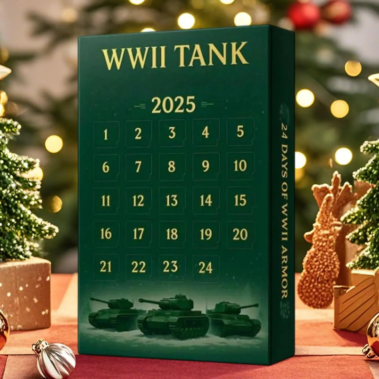 Advent Christmas Calendars 24-Day 2d Acrylic 2025 Collectible