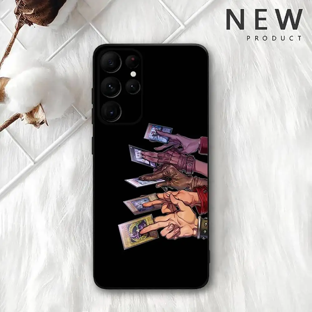 Cartoon Game Yu Gi Oh Phone Case For Samsung S 25,24,23,22,30,21,10,9,Ultra,Plus,Lite,FE,4,5G Black Soft Case