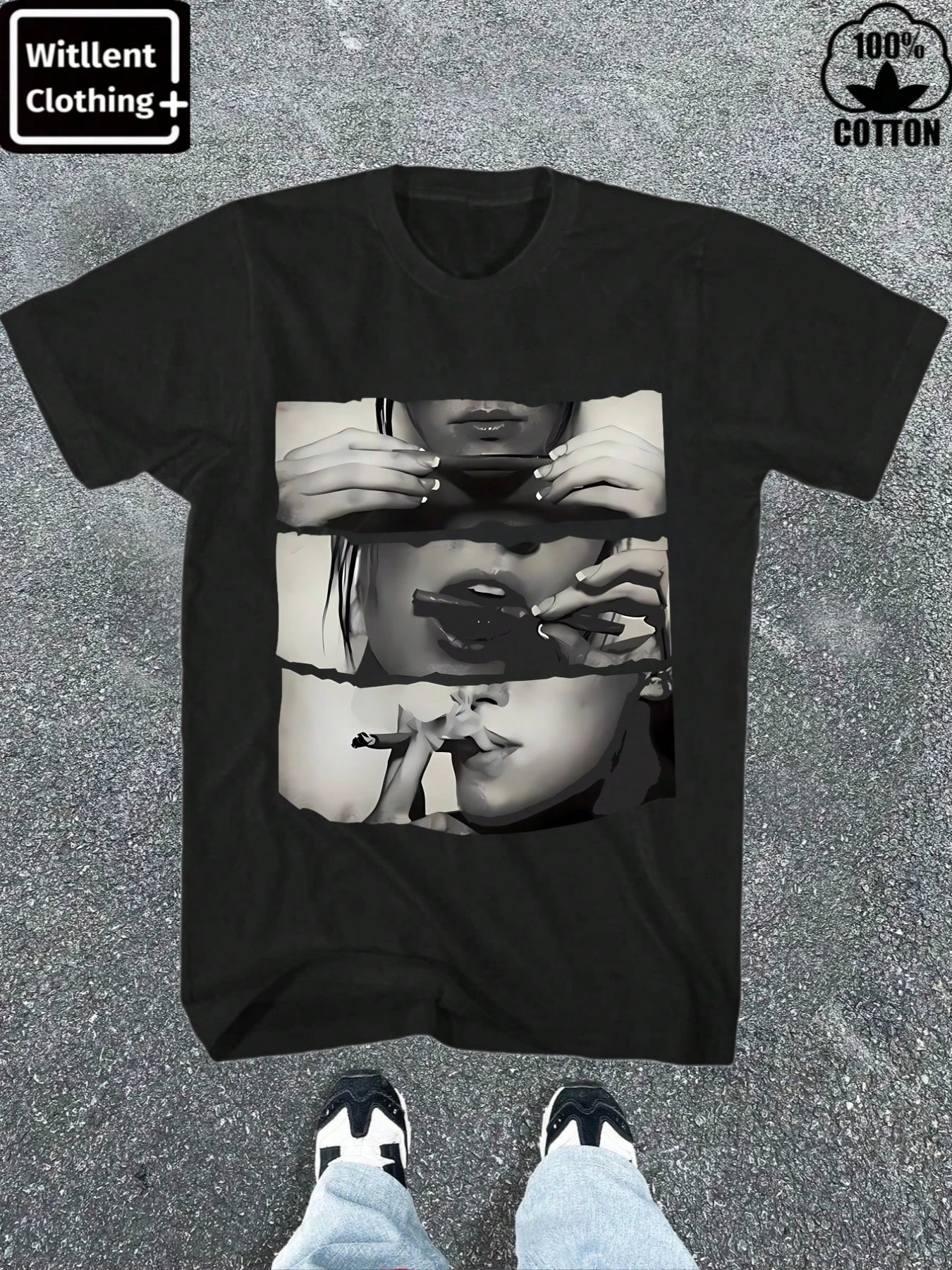 

man clothes Men T-shirt Roll It Lick It Smoke It Camiseta De Marihuana Pot Para Hombre Easy ToMatch COTTON Breathable Quick Dry