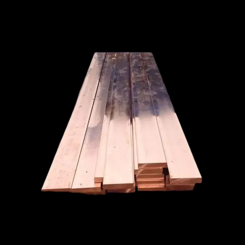 T2 Copper Raw Copper Strip Plate 20Pcs Copper Sheet Block Processing Conductive Grounding  Punching